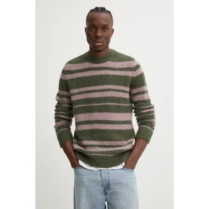 Zdjęcie Samsoe Samsoe sweter wełniany SAARIN męski kolor zielony M24300098