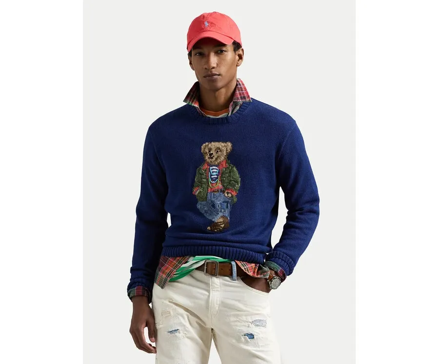 obrazek 1 Polo Ralph Lauren Sweter 710955762001 Granatowy Regular Fit
