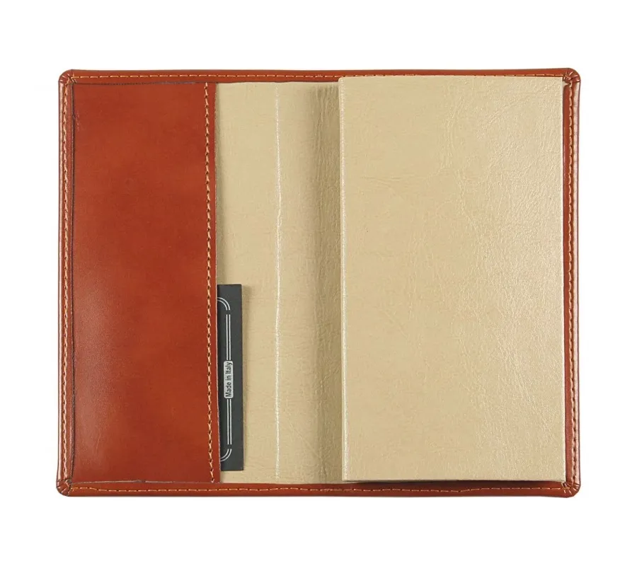 obrazek 5 Kieszonkowy planer + kalendarz 8x15 cm ze skóry ekologicznej