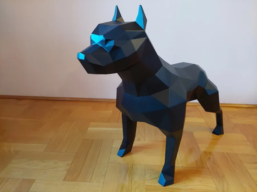 obrazek 2 Stylowa rzeźba dekoracyjna w kształcie Pitbulla