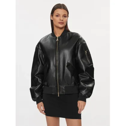 Zdjęcie Patrizia Pepe Kurtka z imitacji skóry 8O0123/E005-K103 Czarny Regular Fit