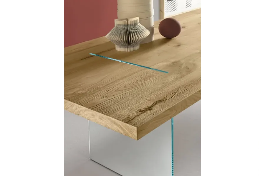 obrazek 3 Wysoki stół z dębowym fornirowym blatem - Tonelli Design