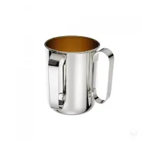 Picture Silver netilat yadayim mug with a modern shape - Zaramella Argenti