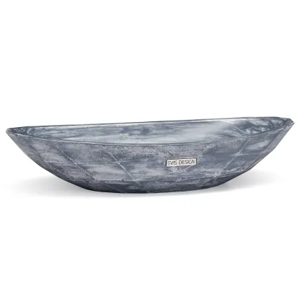 Zdjęcie Elitarna umywalka 60 cm DIAMOND BASIC – PATINA, niebiesko-szary, lakier matowy