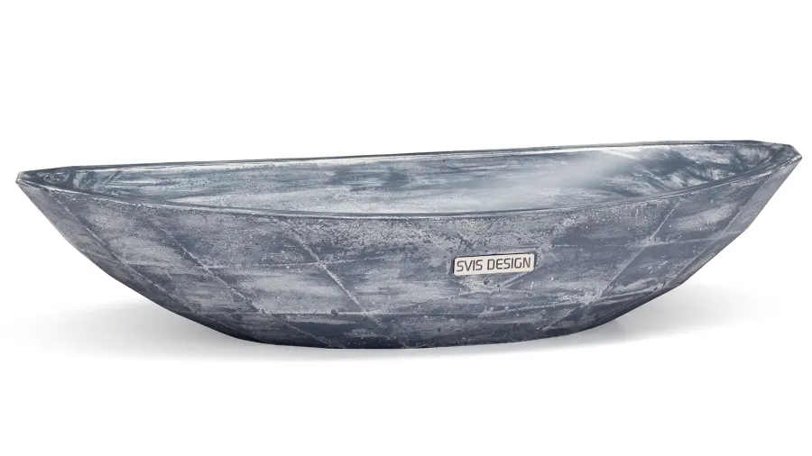 obrazek 1 Elitarna umywalka 60 cm DIAMOND BASIC – PATINA, niebiesko-szary, lakier matowy