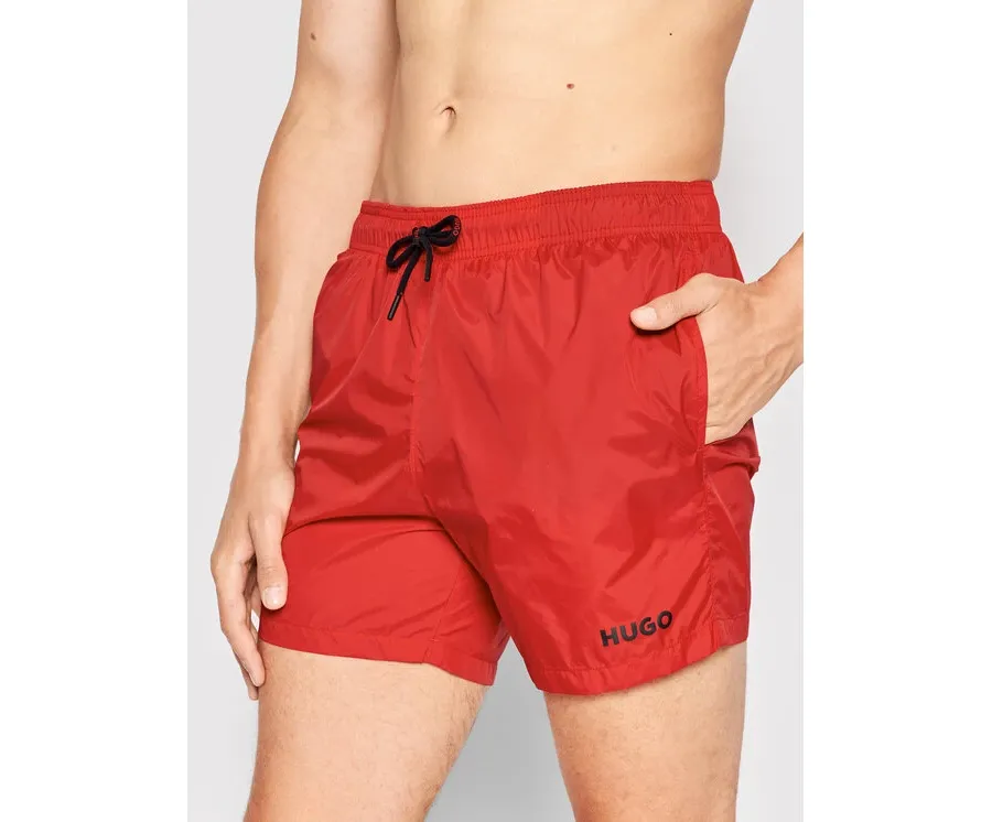 obrazek 1 Hugo Szorty kąpielowe Haiti 50469312 Czerwony Regular Fit HUGO