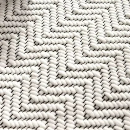 Picture Nice Italian Zig Zag wool rug