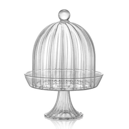 Zdjęcie Piękna stylowa włoska patera ze szklaną pokrywą – IVV