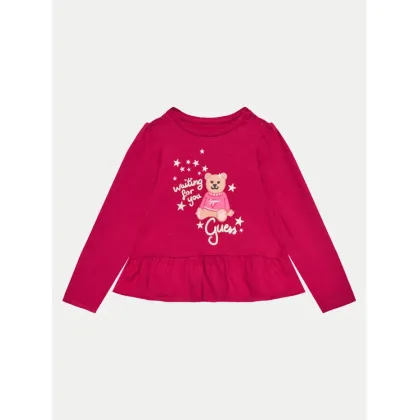 Zdjęcie Guess Bluzka K4BI17 J1314 Bordowy Regular Fit