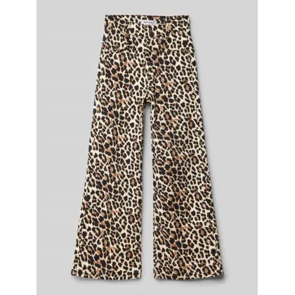 Zdjęcie Spodnie o rozkloszowanym kroju ze szlufkami na pasek