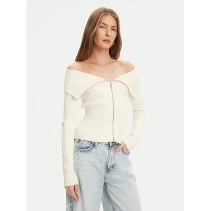 Zdjęcie Guess Sweter W5YR03 Z30I2 Écru Slim Fit