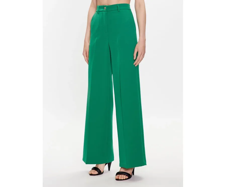 obrazek 1 Liu Jo Spodnie materiałowe WA3435 T7896 Zielony Relaxed Fit