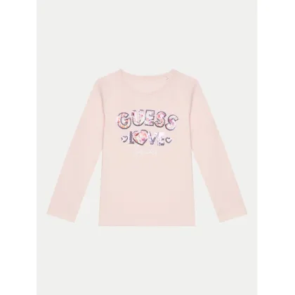 Zdjęcie Guess Bluzka K4BI16 J1314 Różowy Regular Fit