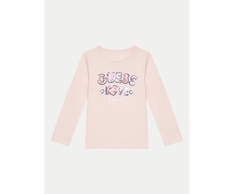 obrazek 1 Guess Bluzka K4BI16 J1314 Różowy Regular Fit