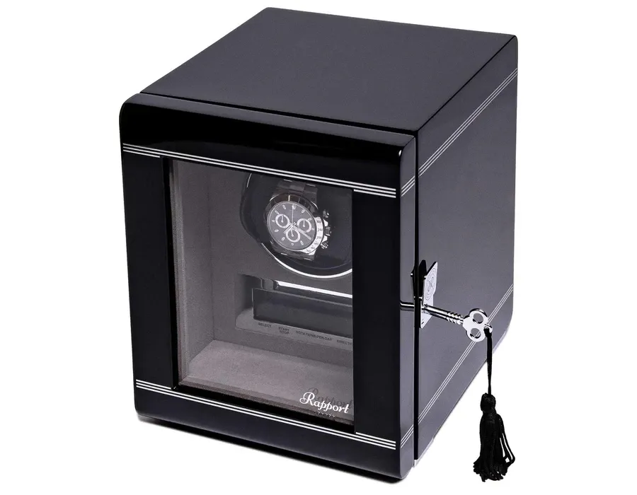 obrazek 3 Rotomat Formula na zegarek w błyszczącym czarnym wykończeniu