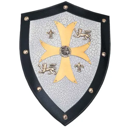 Zdjęcie Oryginalny pomysł na prezent - stalowa tarcza templariuszy