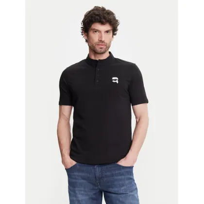 Zdjęcie KARL LAGERFELD Polo 745023 552224 Czarny Regular Fit