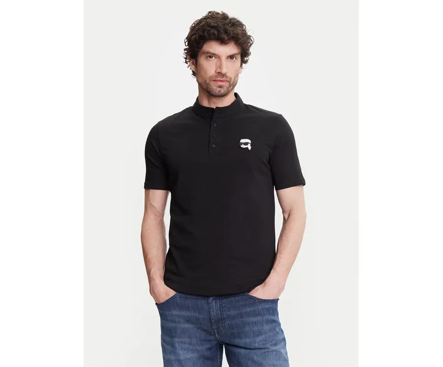 obrazek 1 KARL LAGERFELD Polo 745023 552224 Czarny Regular Fit