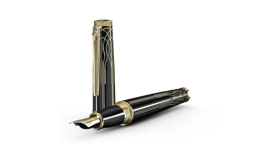 obrazek 1 Eleganckie pióro wieczne Heritage w kolorze złoto-czarnym