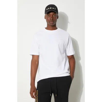 Zdjęcie New Balance t-shirt bawełniany MT41533WT męski kolor biały z aplikacją