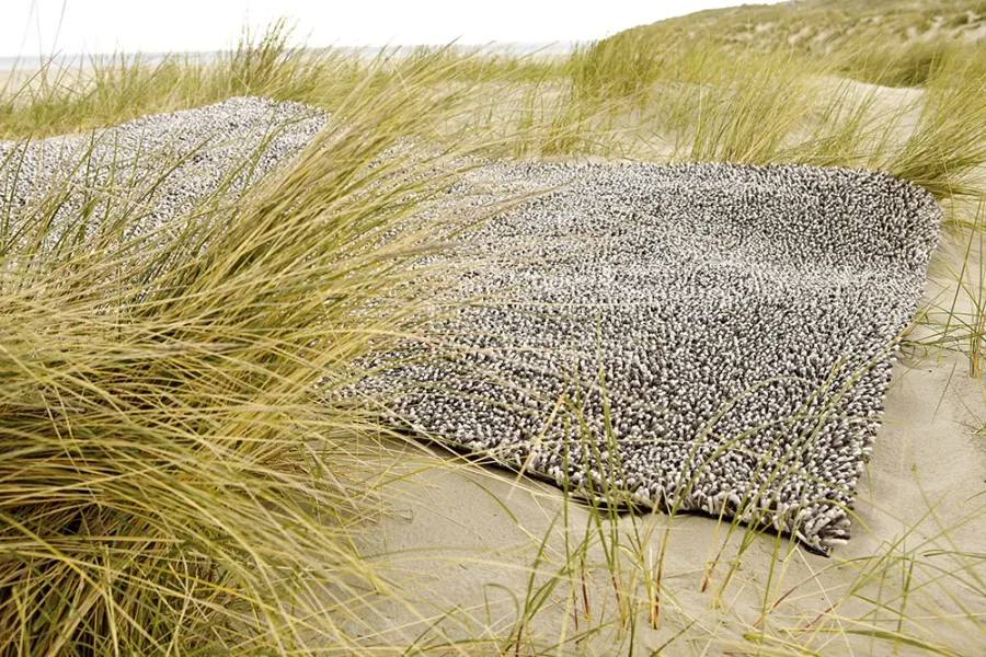picture 8 Exclusive shaggy gray rug - GRAVEL MIX 68211