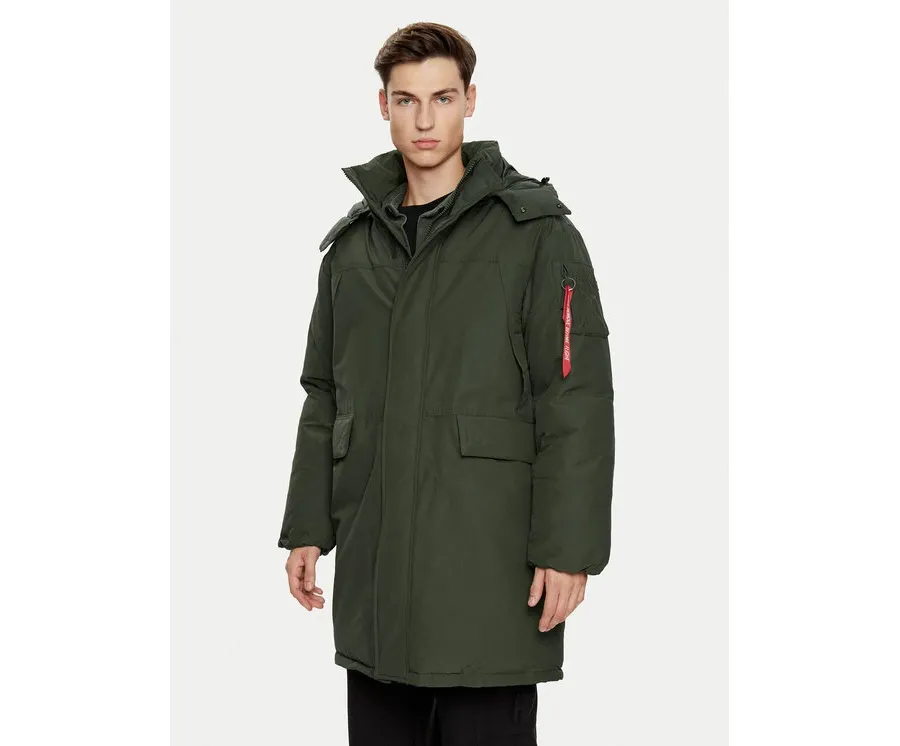 obrazek 1 Alpha Industries Parka 148124 Zielony Regular Fit