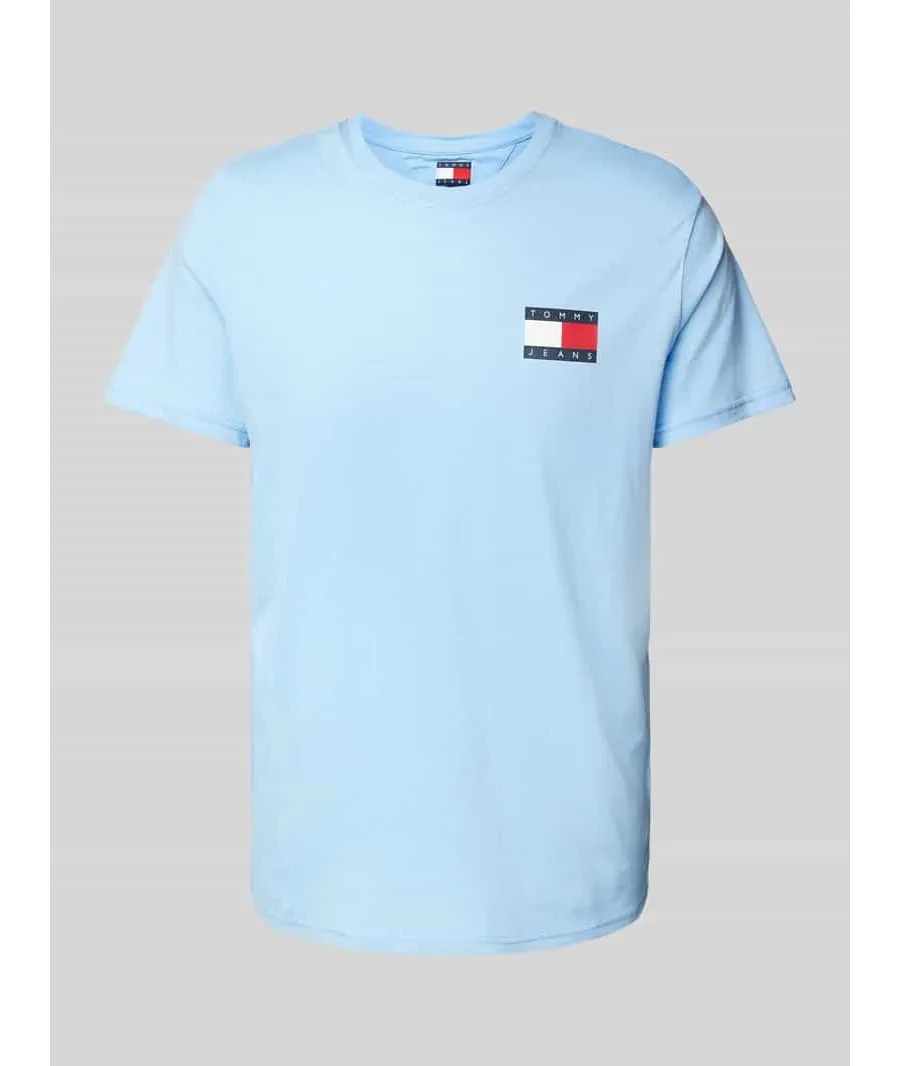 obrazek 1 T-shirt o kroju slim fit z nadrukiem z logo model ‘ESSENTIAL’