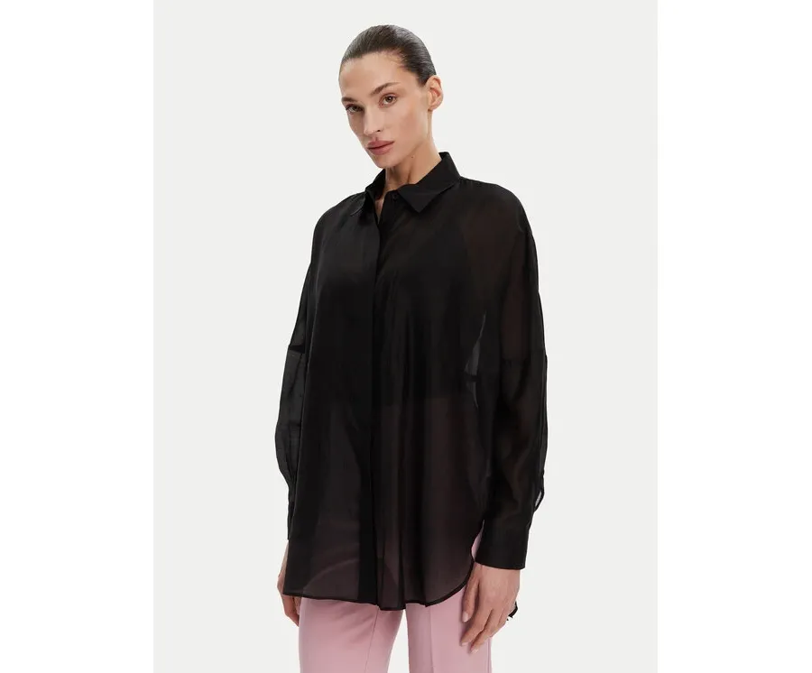 obrazek 1 ACCESS FASHION Koszula 53-7068-104 Czarny Loose Fit