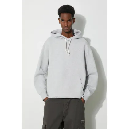 Zdjęcie Puma bluza bawełniana MMQ męska kolor szary z kapturem melanżowa 624011