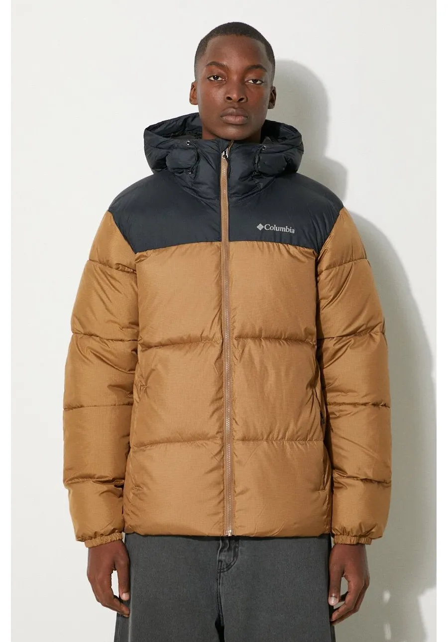 obrazek 1 Columbia kurtka Puffect Hooded Jacket męska kolor brązowy przejściowa 2008413
