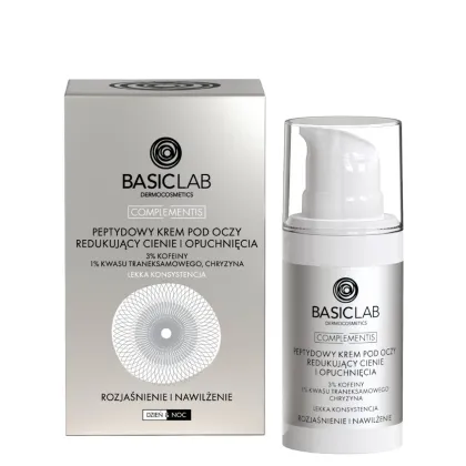 Zdjęcie BasicLab Complementis Krem pod oczy redukujący cienie i opuchnięcia 15 ml Basiclab Dermocosmetics