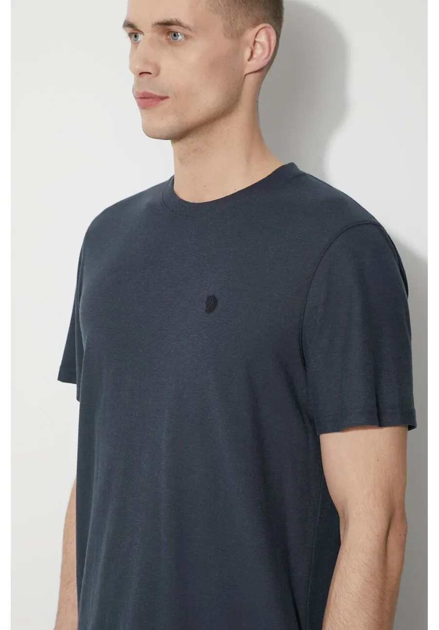 obrazek 1 Fjallraven t-shirt Hemp Blend męski kolor granatowy z aplikacją F12600215