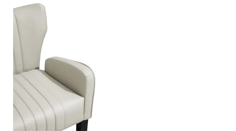 obrazek 7 Skórzane białe portugalskie krzesło barowe