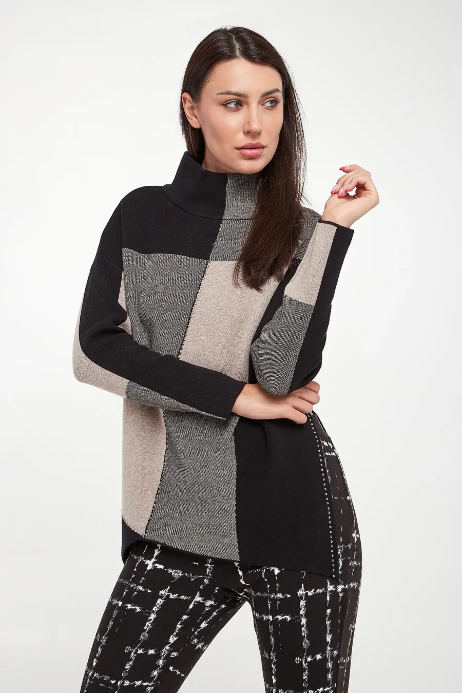 obrazek 1 Sweter damski z golfem JOSEPH RIBKOFF Joseph Ribkoff