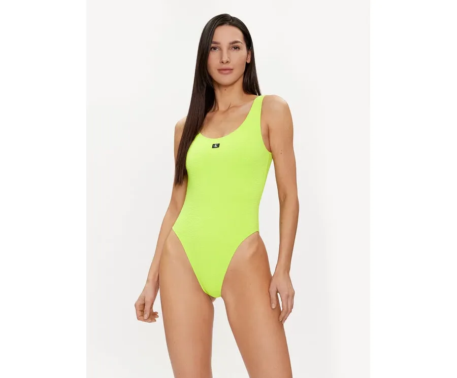 obrazek 1 Calvin Klein Swimwear Strój kąpielowy KW0KW02401 Zielony