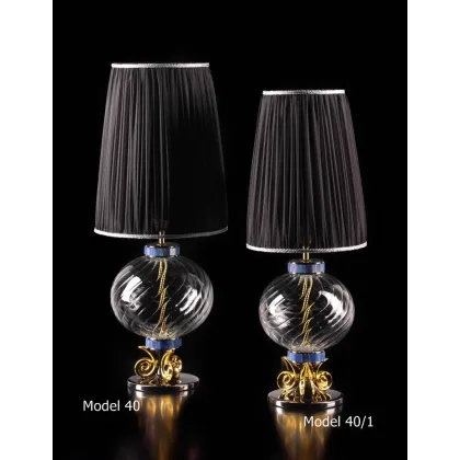 Picture A stunning black ceramic lamp