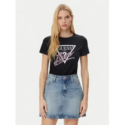 Zdjęcie Guess T-Shirt W5GI05 I3Z14 Czarny Regular Fit