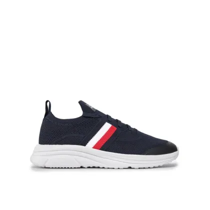 Zdjęcie Tommy Hilfiger Sneakersy Modern Runner Knit Stripes Ess FM0FM04798 Granatowy