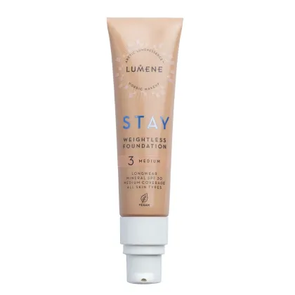 Zdjęcie Lumene Stay Lekki długotrwały podkład SPF30 3 Medium Medium 30 ml