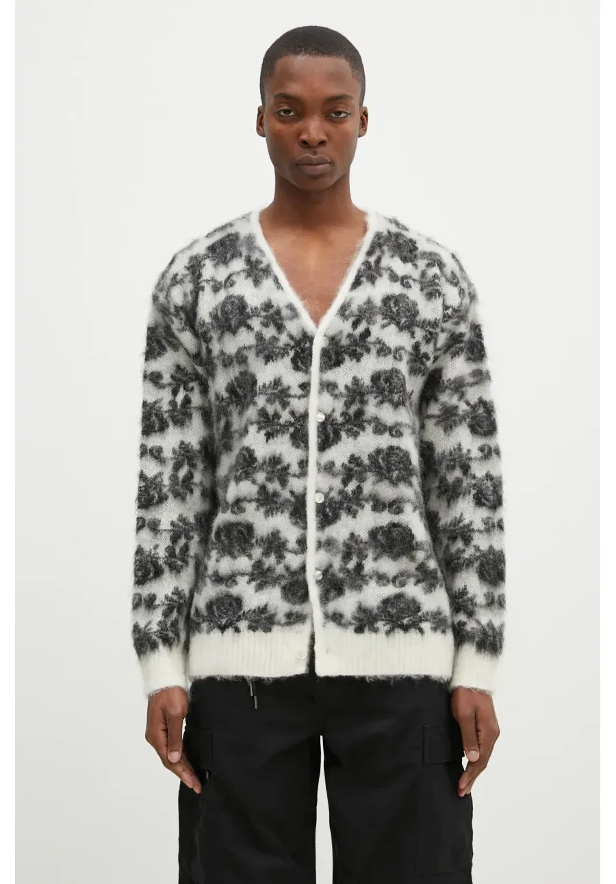 obrazek 1 Needles kardigan wełniany Mohair Cardigan kolor biały PU312