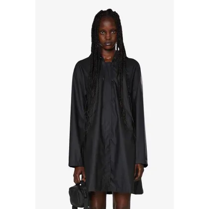 Zdjęcie Rains kurtka A-line W Jacket 18050 kolor czarny przejściowa 18050-BLACK.