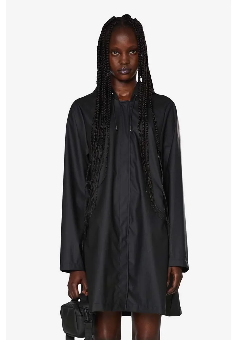 obrazek 1 Rains kurtka A-line W Jacket 18050 kolor czarny przejściowa 18050-BLACK.
