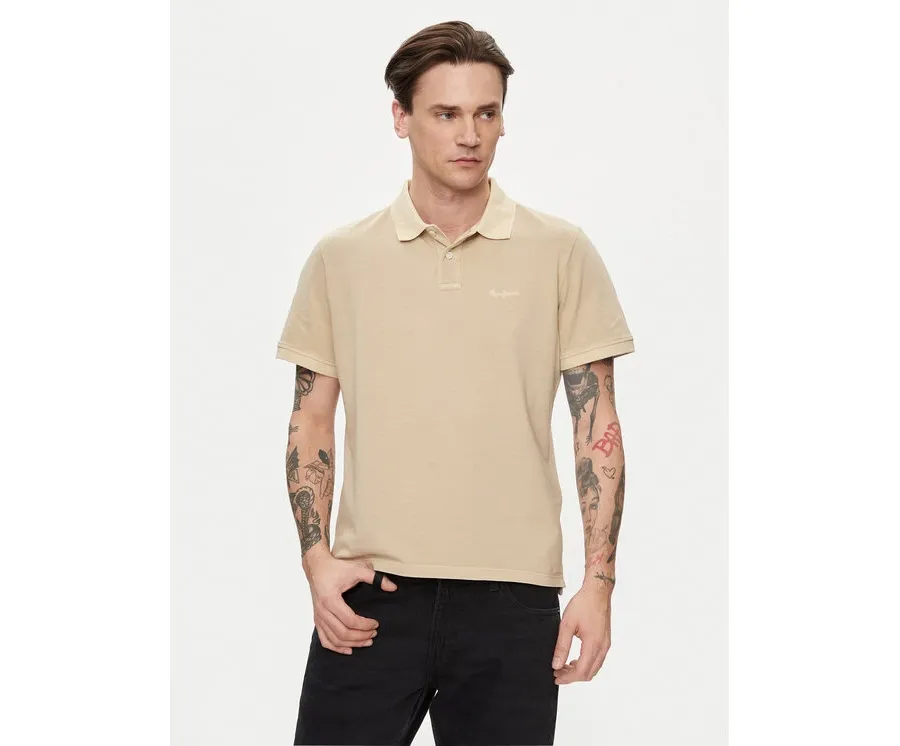 obrazek 1 Pepe Jeans Polo New Oliver Gd PM542099 Beżowy Regular Fit