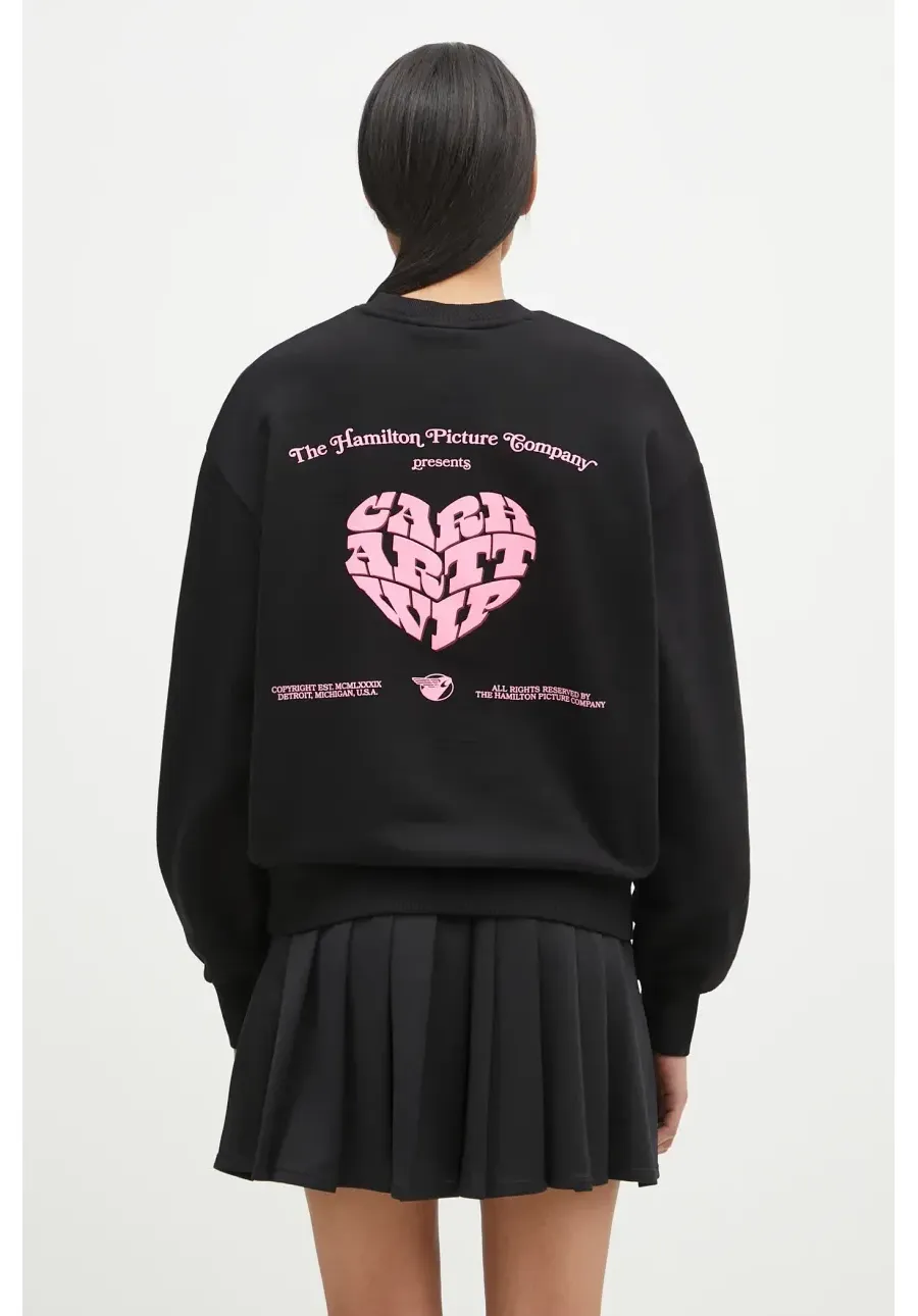 obrazek 1 Carhartt WIP bluza Productions Sweat damska kolor czarny z nadrukiem I034419.89XX