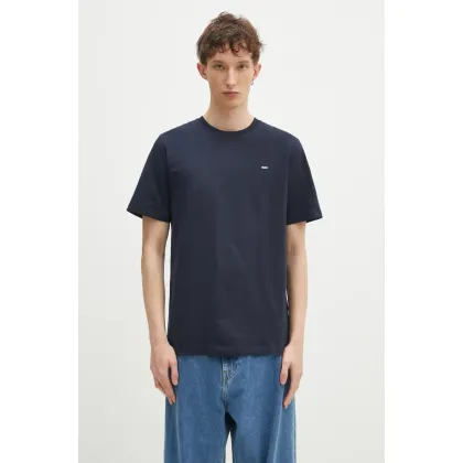 Zdjęcie Wood Wood t-shirt bawełniany Essential Sami classic męski kolor granatowy melanżowy 30250245