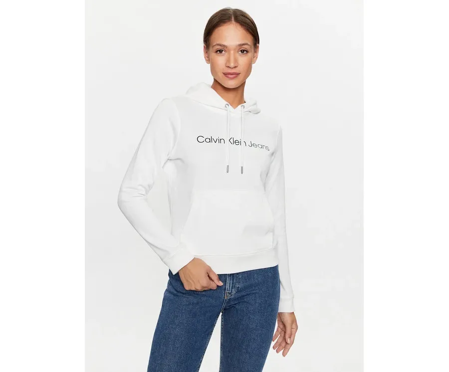 obrazek 1 Calvin Klein Jeans Bluza J20J220254 Biały Regular Fit