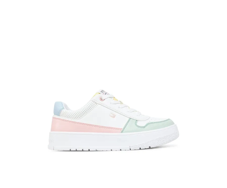 obrazek 1 Tommy Hilfiger Sneakersy Low Cut Lace-Up Sneaker T3A9-33740-1355 S Biały