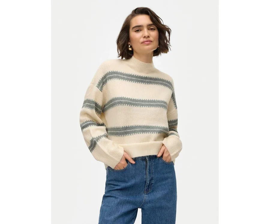 obrazek 1 Vero Moda Golf Dazzle 10310850 Beżowy Loose Fit