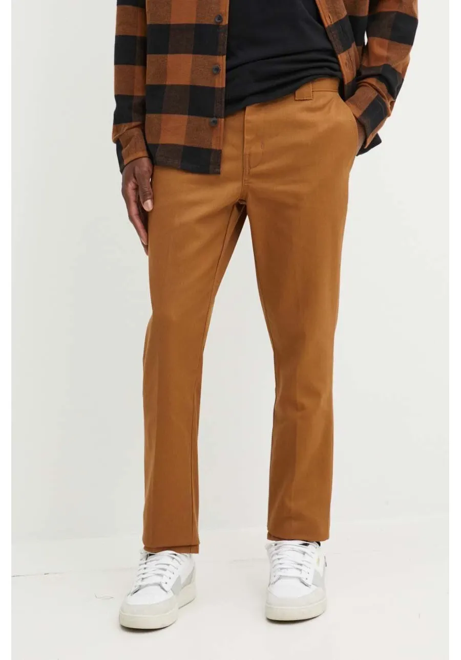 obrazek 1 Dickies spodnie męskie kolor brązowy dopasowane