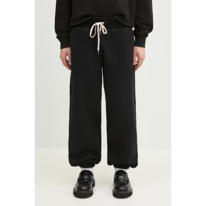 Zdjęcie MKI MIYUKI ZOKU spodnie dresowe bawełniane 800 Gsm Superweight Cuffed Joggers męskie kolor czarny gładkie 800.GSM.SUPERW.CBL